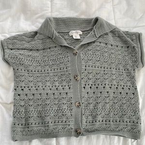 Jessica Simpson crochet shirt